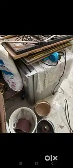 A small single door fridge