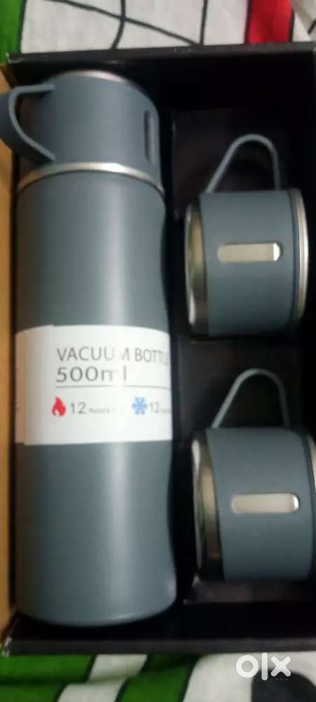 Flask 500ml & 3 set water bottle