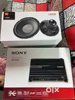 Jbl subwoofer and song amplifier