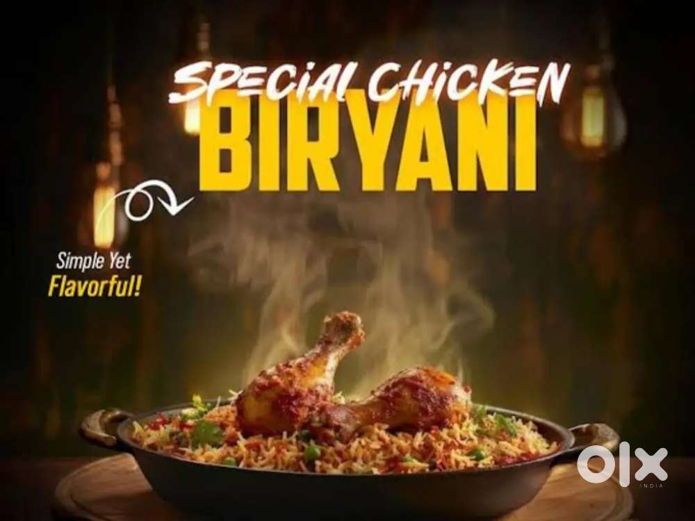 Timing 5 pm to 9.30 pm. At my street food chicken briyani.