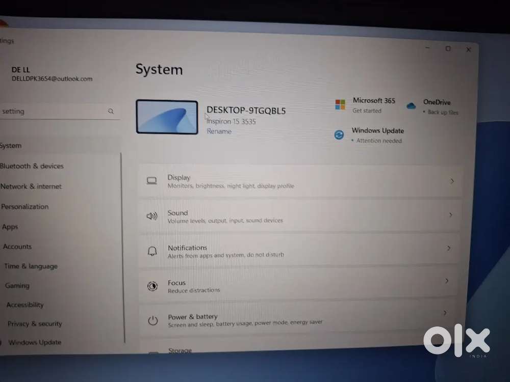 Dell laptop