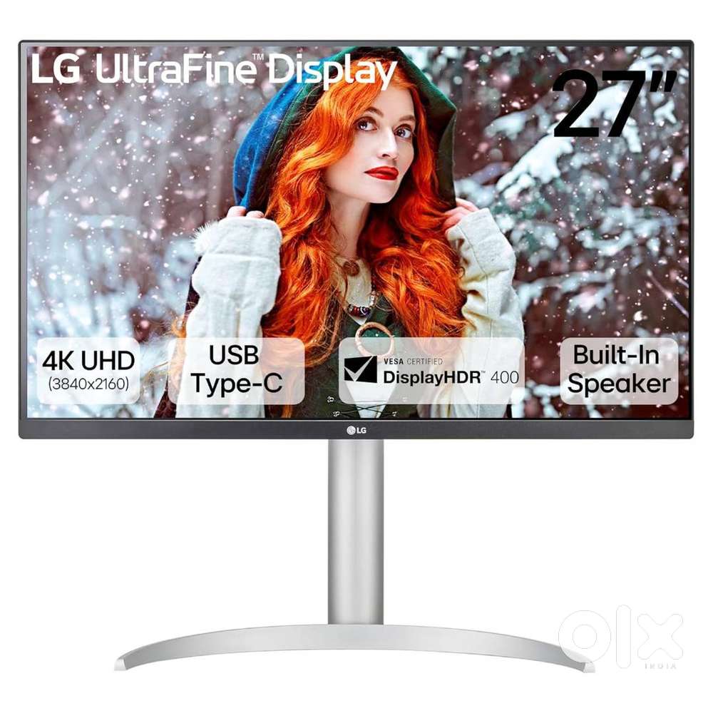 LG 27UP850K, 27-inch (68.58cm), IPS, 4K UHD 3840x2160, 60Hz, White, VE