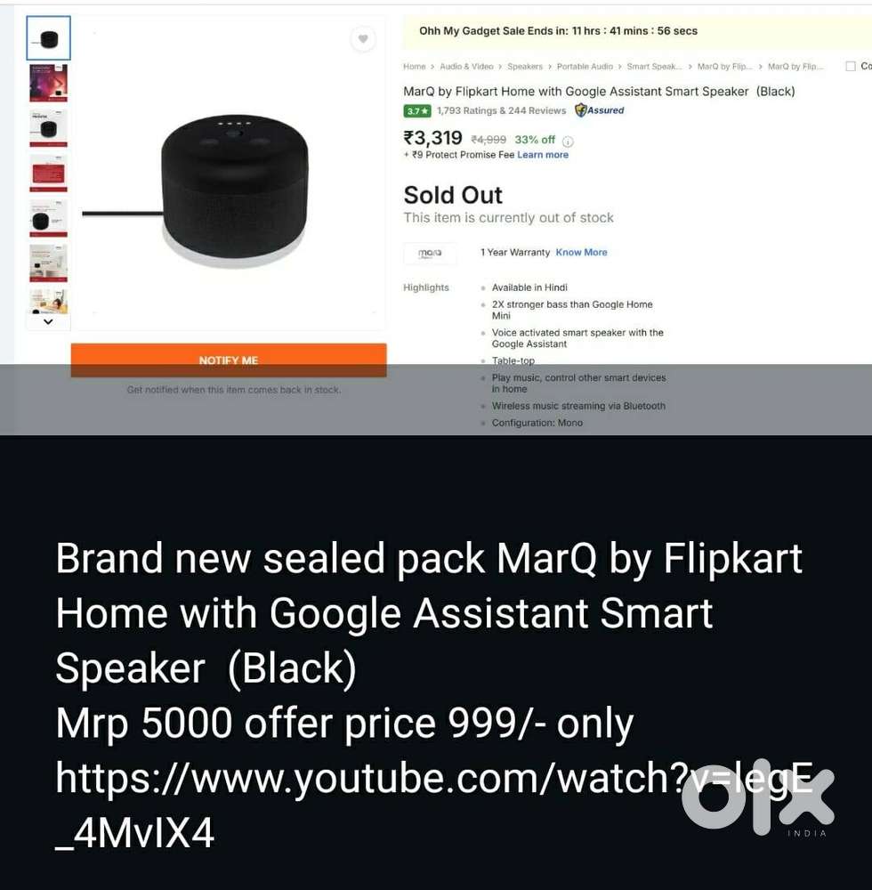 MarQ samrt speaker Amazon echo dot 5th gen 4th gen please see picture