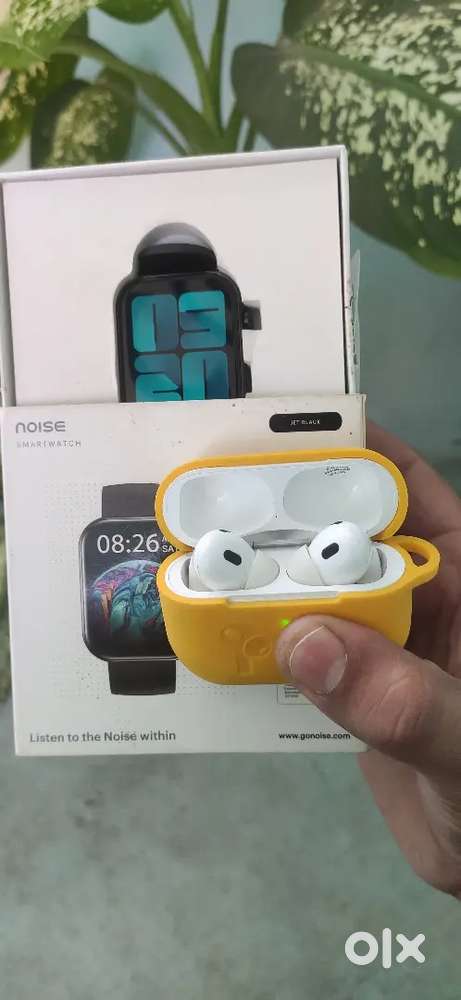 Smart watch with earbuds