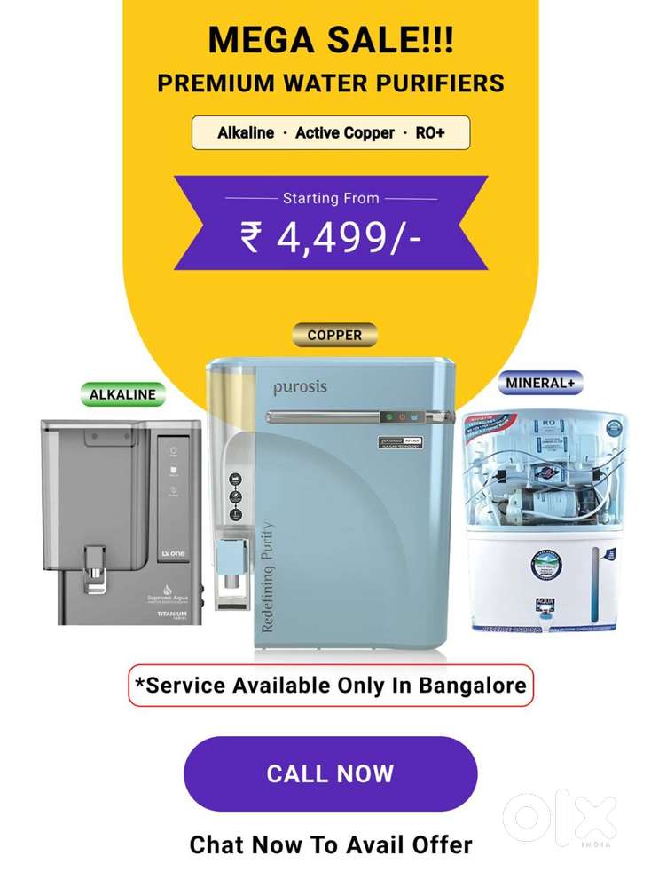 RO WATER FILTER AT JUST ₹4499/- (Brand New)