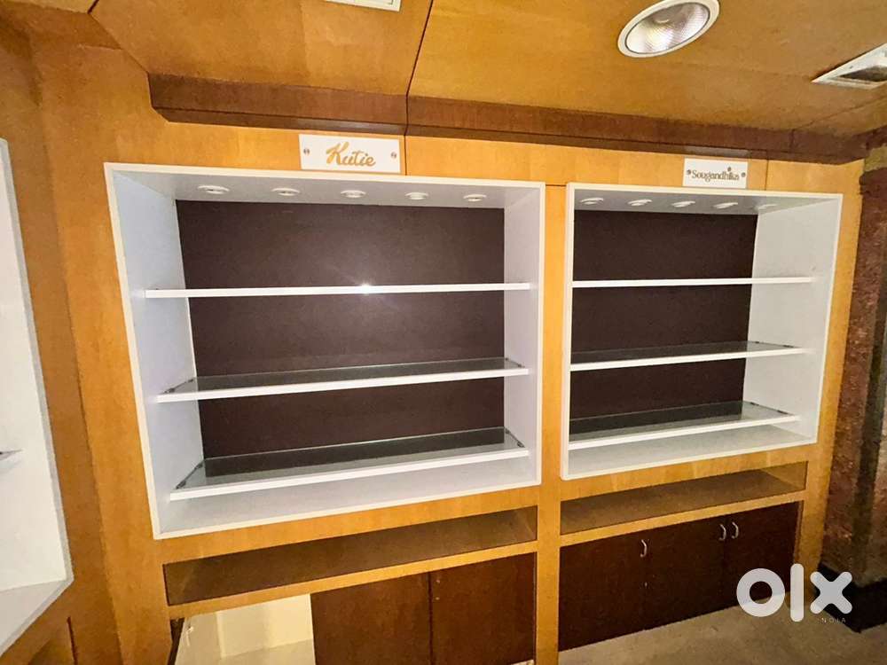 Bakery,textile,jwellery,stationery counter and racks for sale
