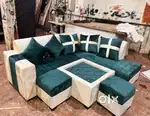 Brand new sofa L safe with santer table