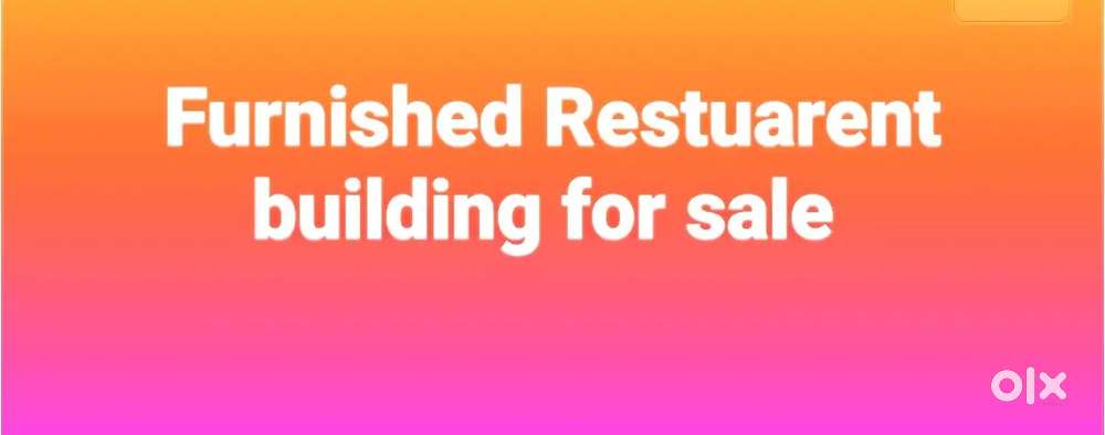 Fully furnished restuarent building for sale in trivandrum city