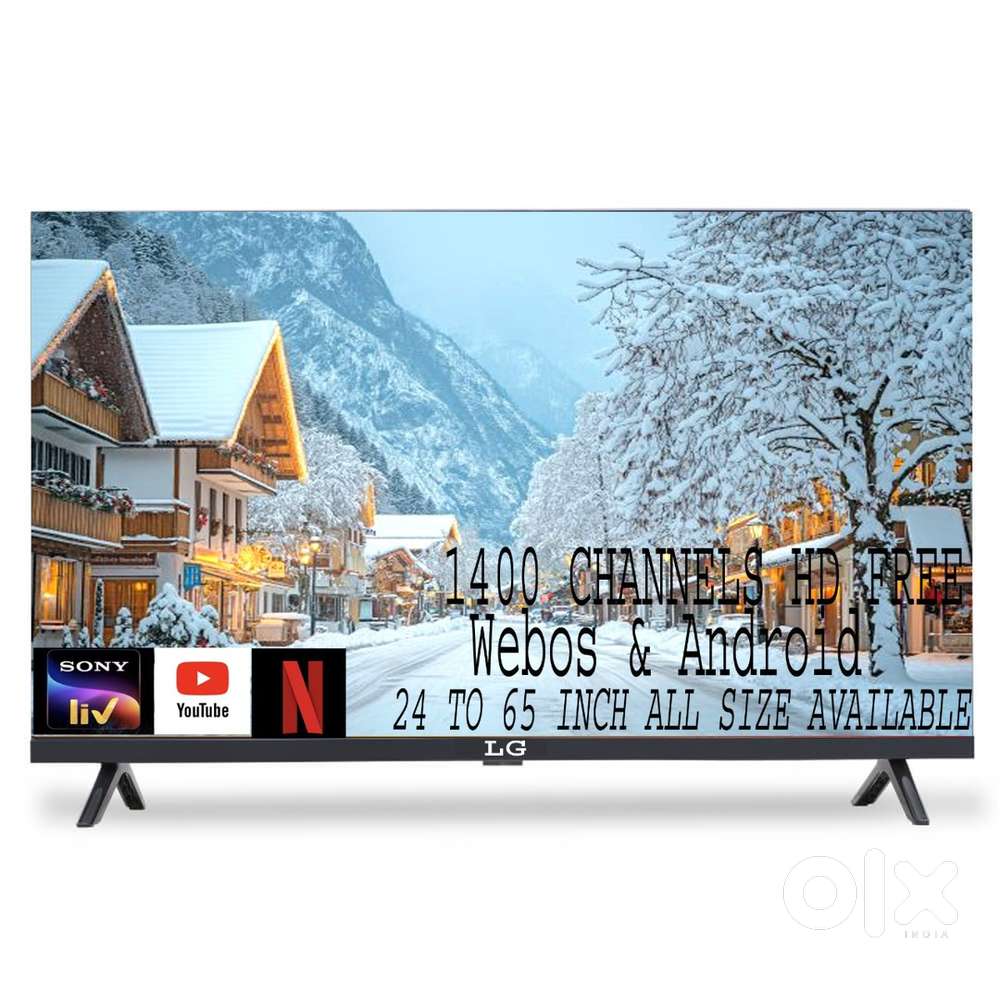 50 Smart 4K 22500 & 55 Smart LG Led Tv 30999/- All Size Available 2YW