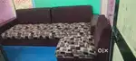 Sofa set with sofa pillow of 7 with dinning table mirror with 4 seat