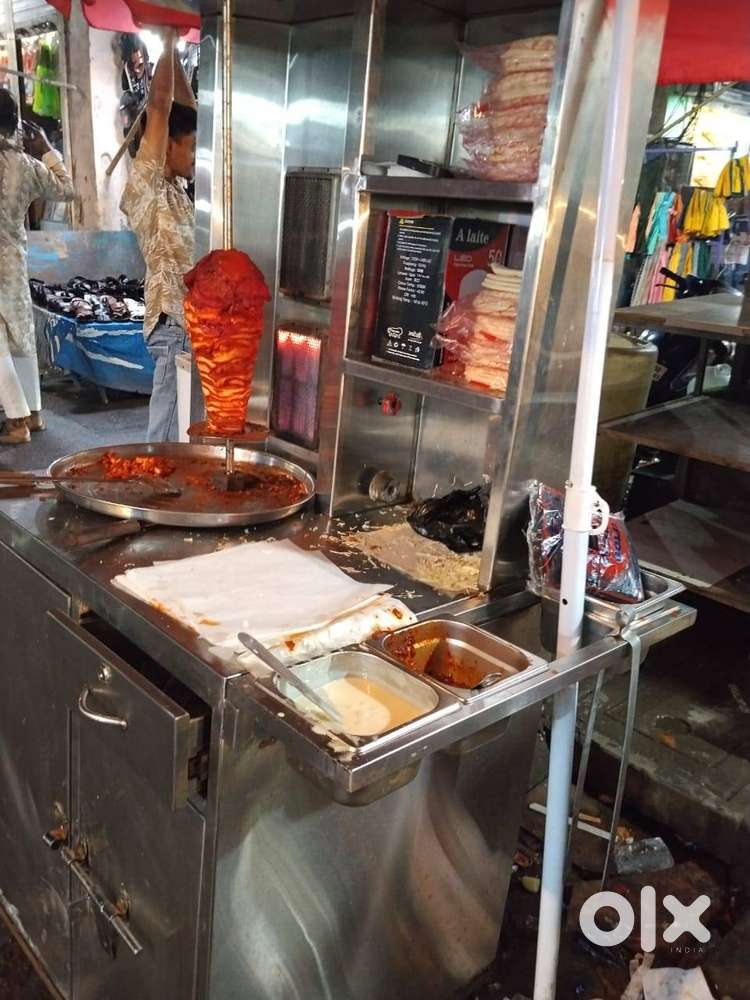 2 Month Used 2 Burner Heavy Steel Shawarma Machine New & Ready to use