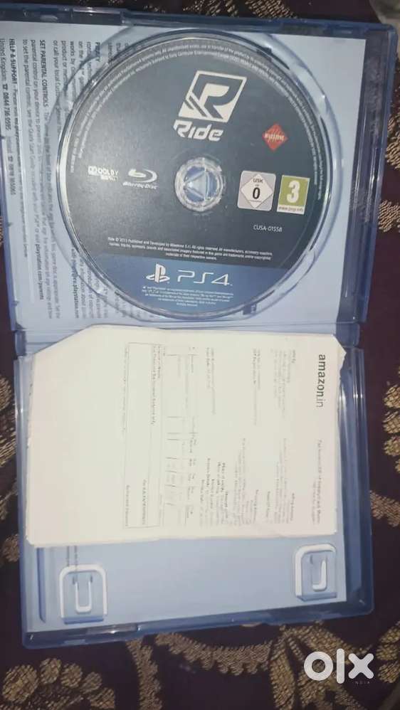 Ride PS4 Game Disc