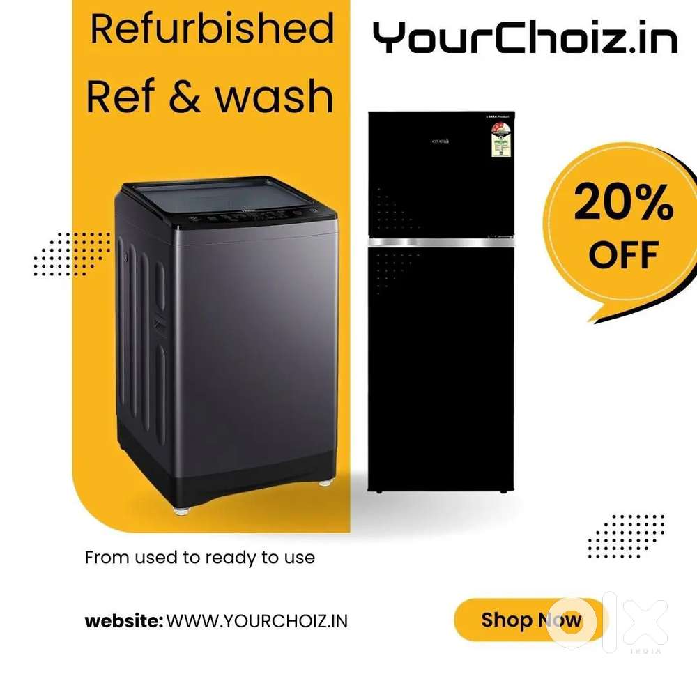 #Eco-wash consumes less water and electricity & refrigerator