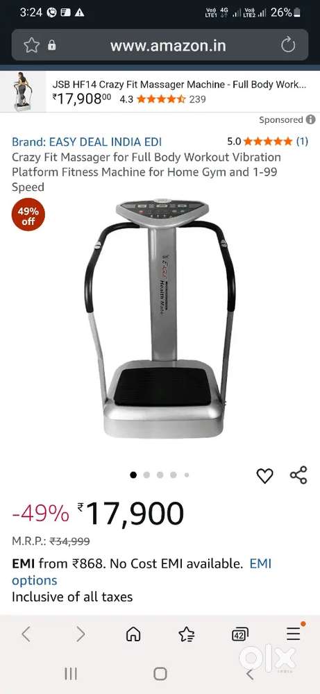 Eagle health mate viberation machine full body weight loss garented