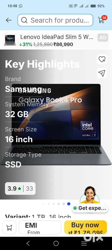 Samsung galaxy book 4 pro