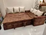 Latest design hydraulic sofa cum bed with storage