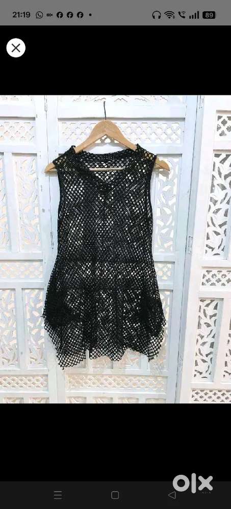 Lovely Black Net Top