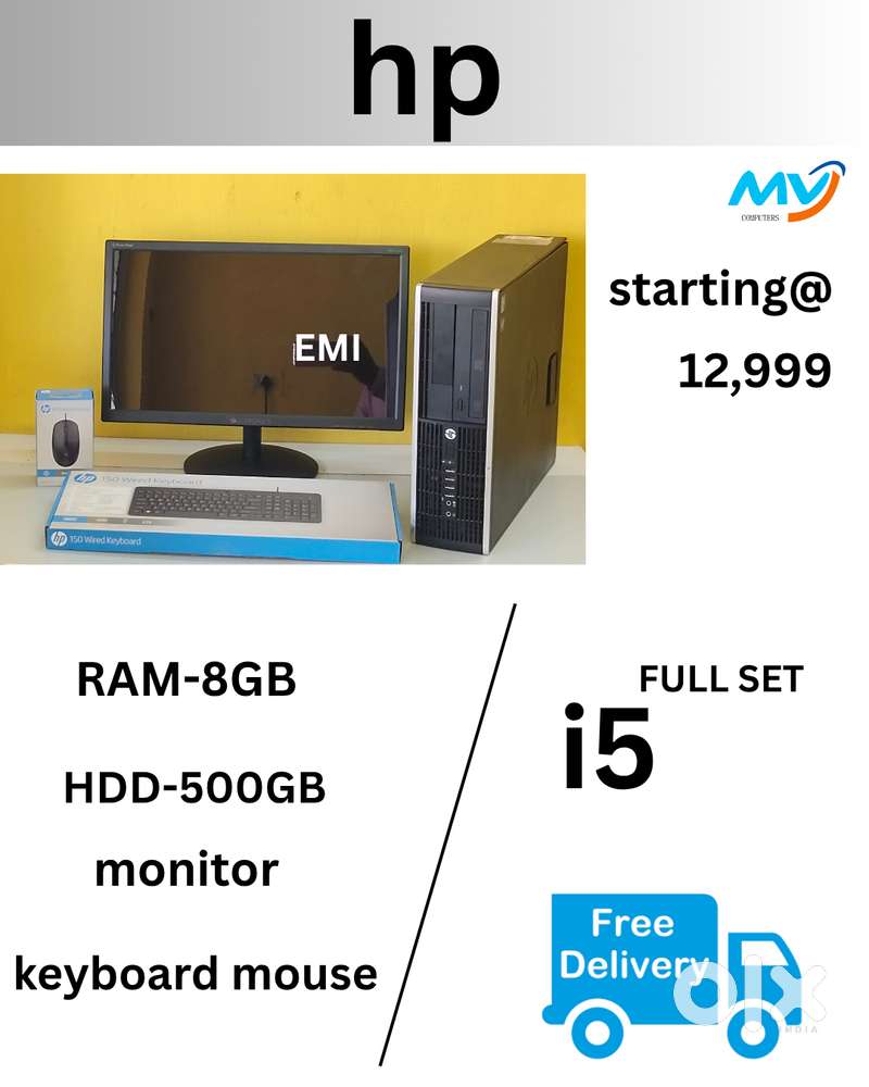 Branded FULL SET  CPU - i5 Process  Graphics  Keyboard Mouse  Ram - 8G