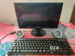 15 inch Computer Monitor , Mini Speaker And Keyboard