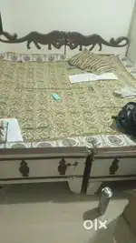 double bed with mattress