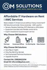 Servers, Routers, Switches, CCTV, Biometric, UPS & More !! On Rent