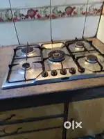 Chimney & 5 BURNER GAS CHULA BOTH KAFF BRAND PREFECT CONDITION 2 year