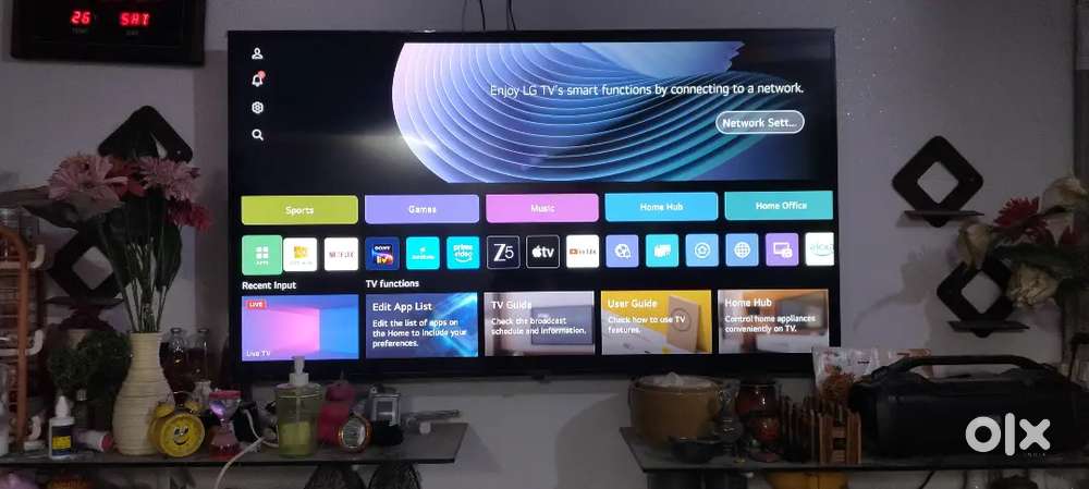 Lg 55 inch tv web os 4 month old1 year warranty