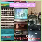 Tv with stand, Wet Grinder & Air Cooler
