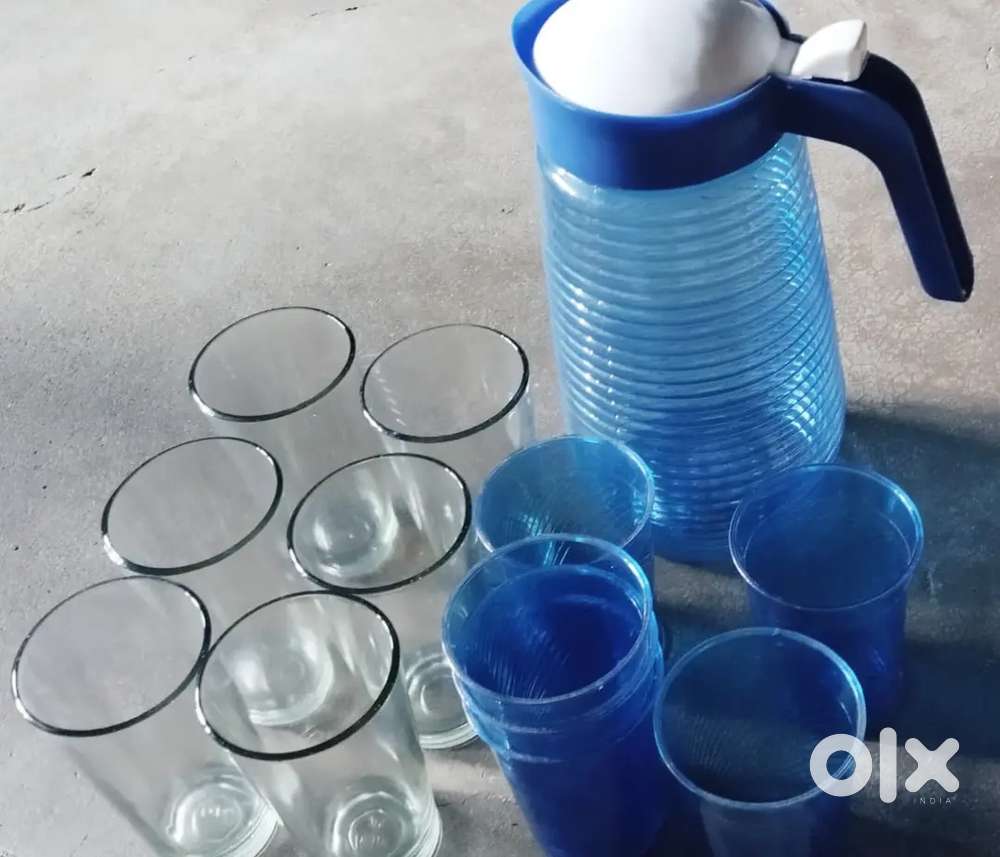 New sharbat set 6 sishe k glass ke sth