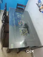 6 seater dinning table and three door almirah