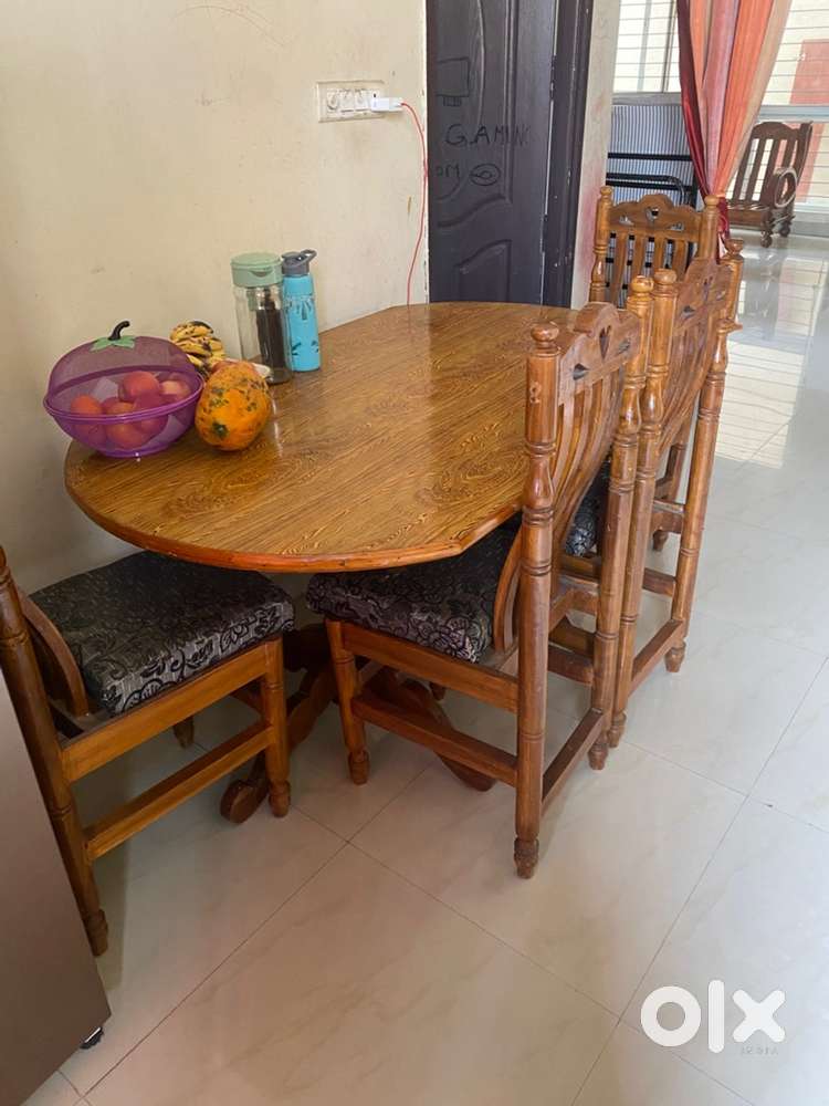 4chair teak dining table