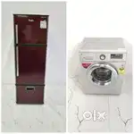Whirlpool protron 3door fridge and LG front load 7kg washing machine
