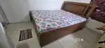 Queen Size bed with new Mattress/Ironing board/Neelkamal stool