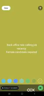 Back office job vacancy female candidate required