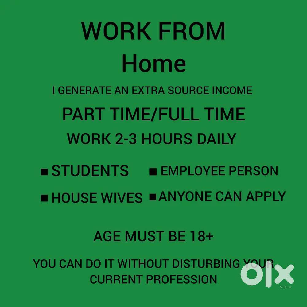 WORK FROM HOME FOR STUDENTS HOUSE WIFE AND JOB PERSON