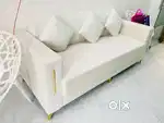 Sofa 3*2 And Round Glass Table with 4 Chairs available for sell