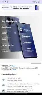 Edge 50 pro 256gb 11 month use