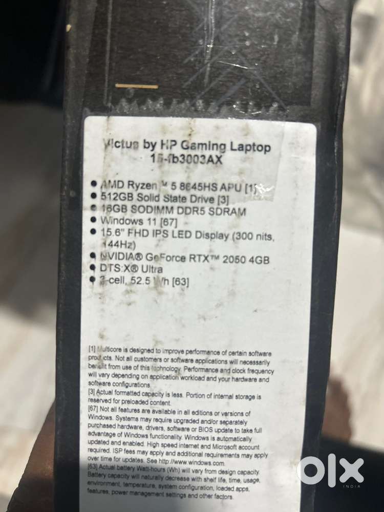 Brand new gaming laptop