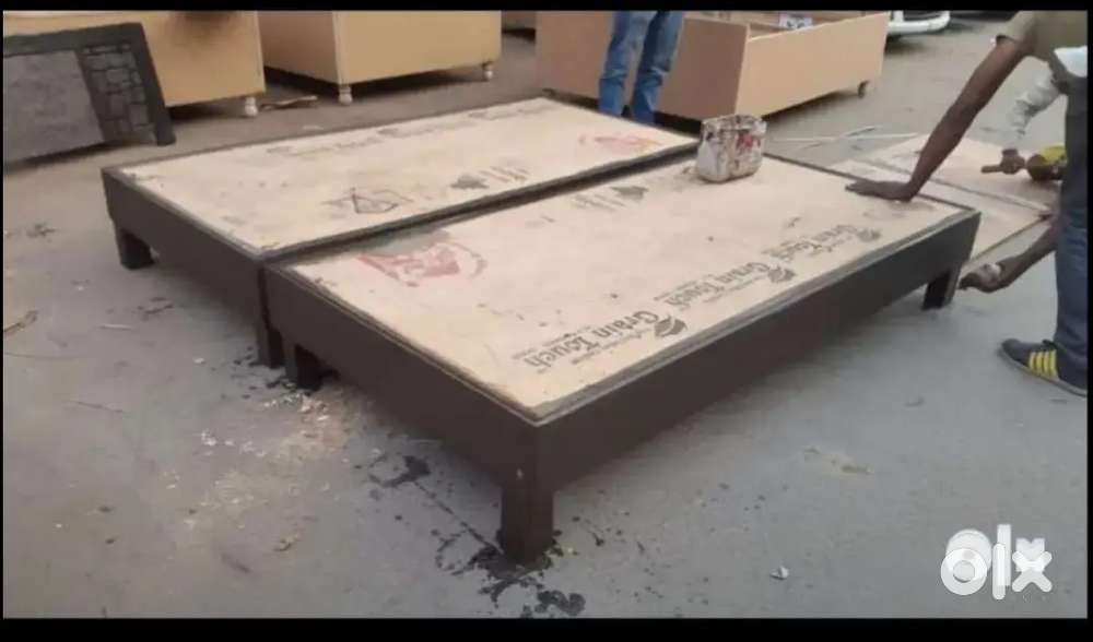 Simple look double bed