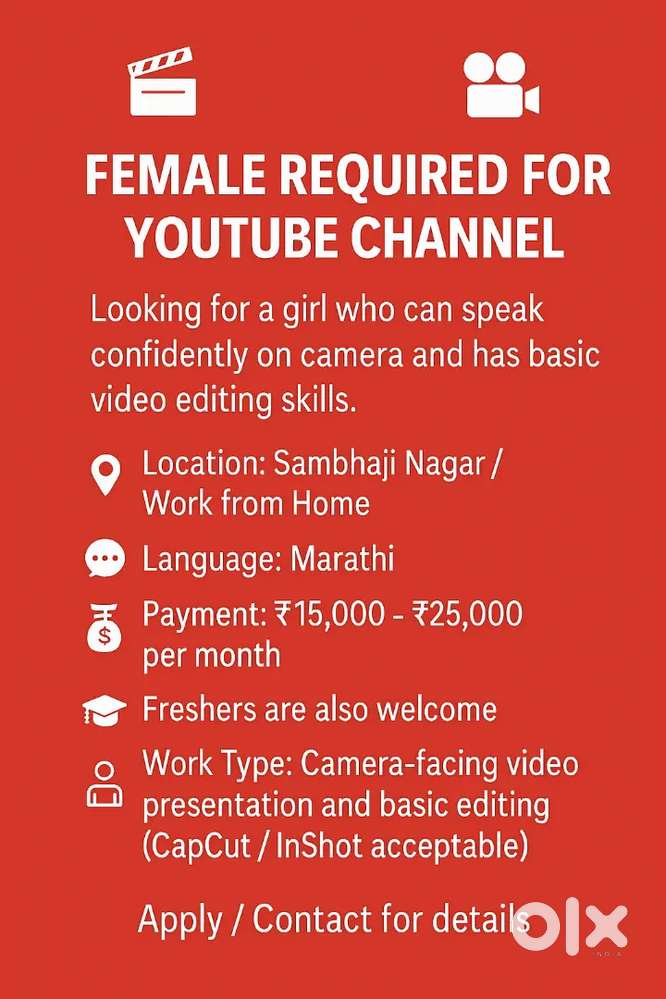 Female Required For Youtube Channel