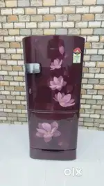 Samsung maroon colour flower model less used fridge @electroneeds