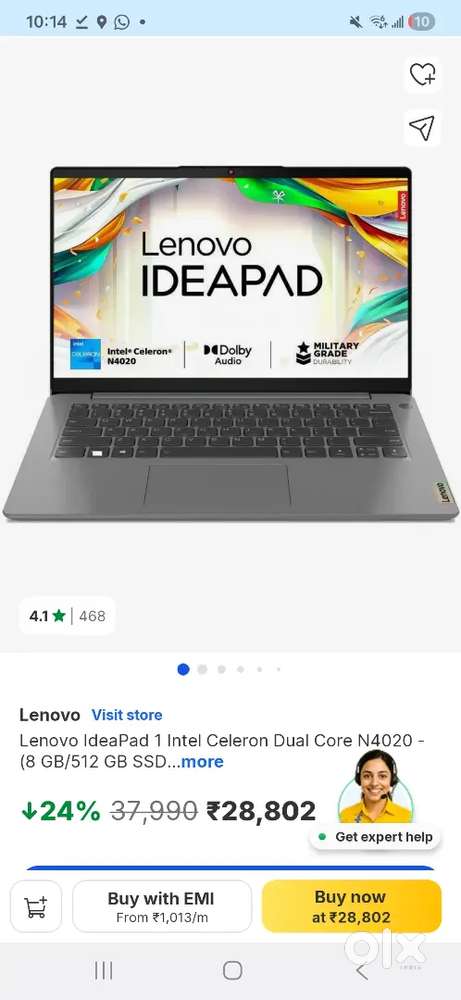 Lenovo laptop under warranty