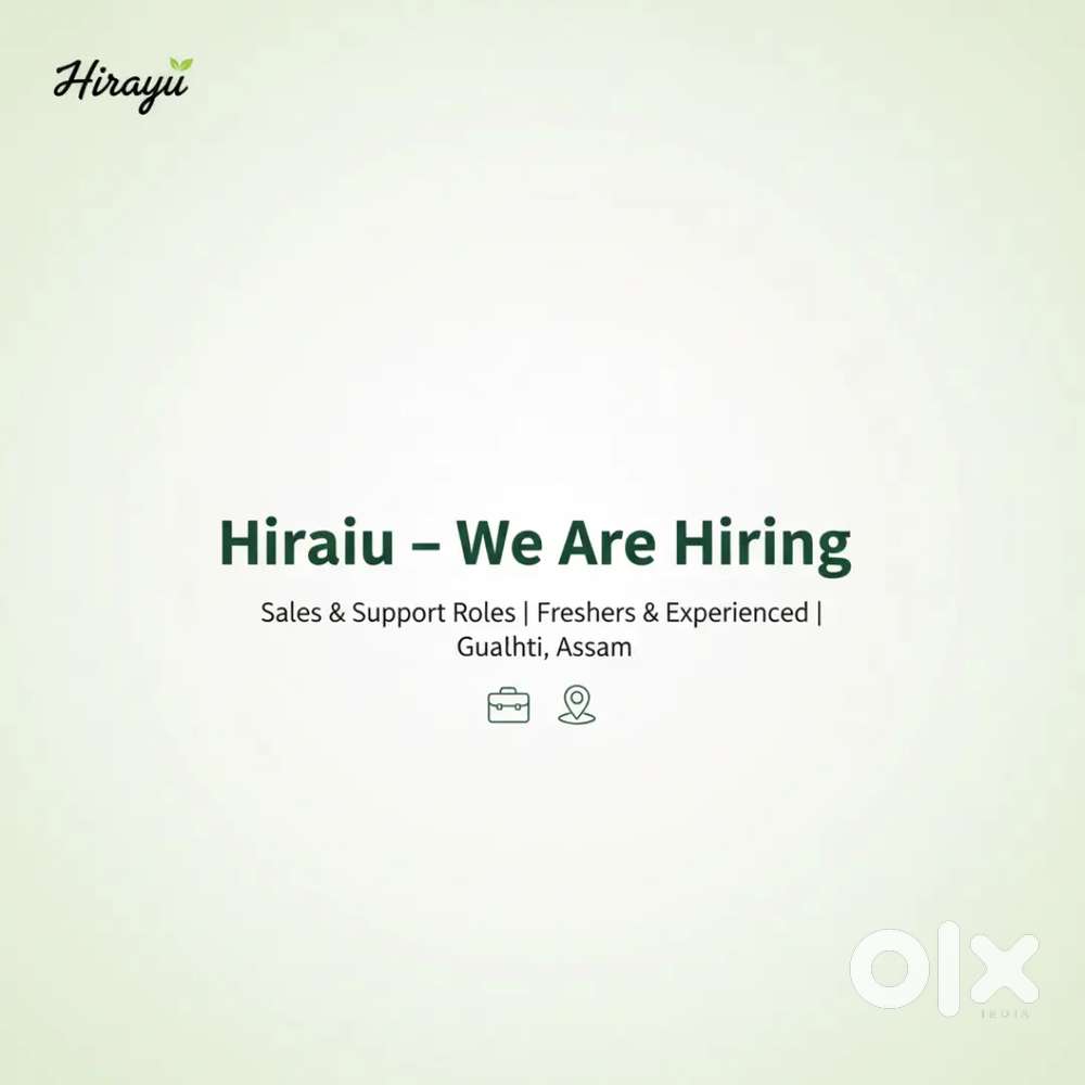 Hiring for Sales & Support Roles – Limited Vacancies