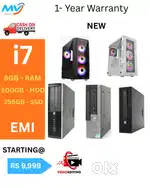 Hard disk - 500GB  Cash on home delivery  HDMI  Keyboard Mouse