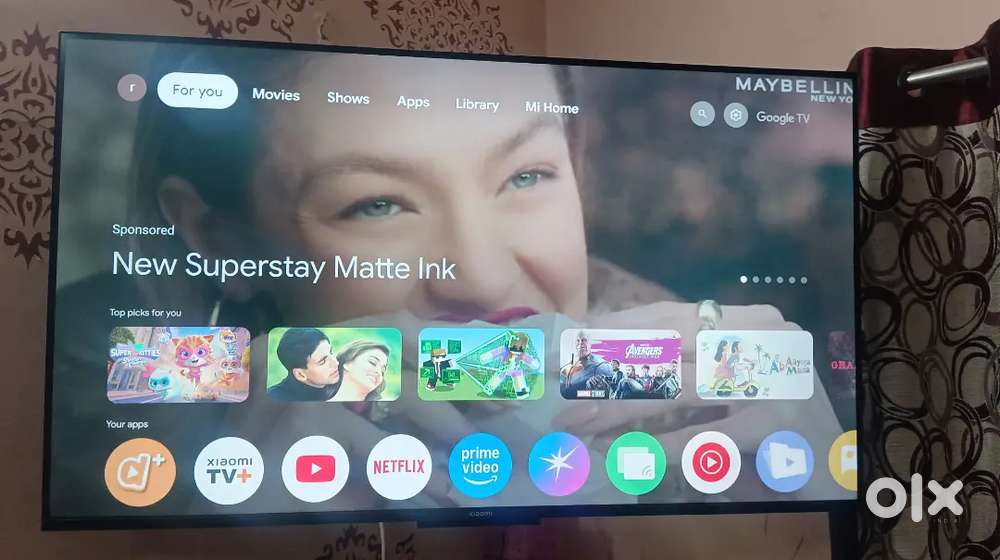 Mi 43 inch smart Android TV under warranty till dec