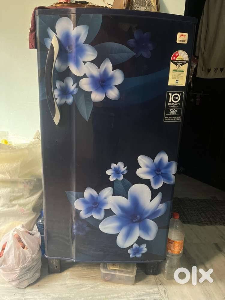 Godrej 185 litre Single Door fridge Blue Floral Design