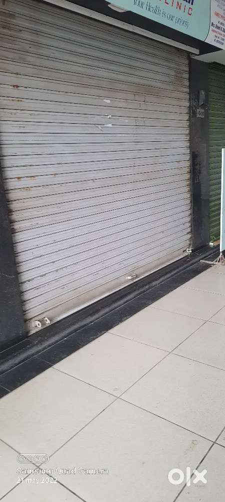Margin place in front of shop