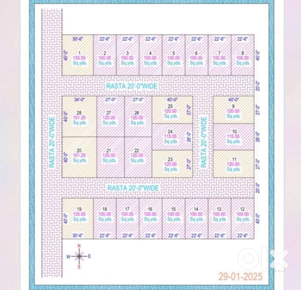 East facing plot best rate