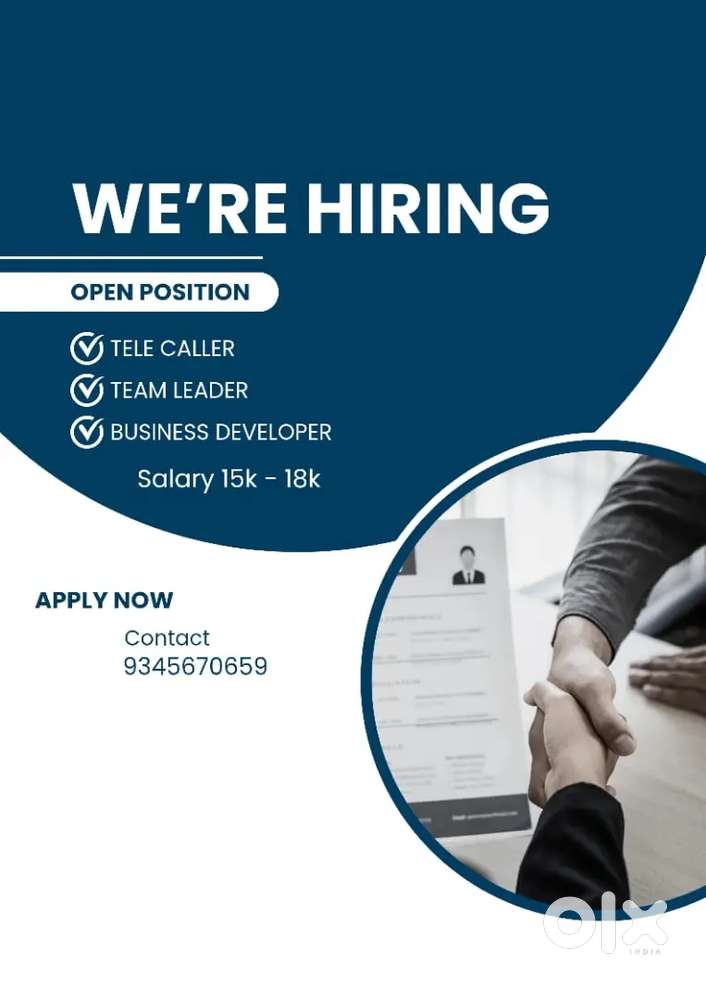 Hiring female and male telecallers