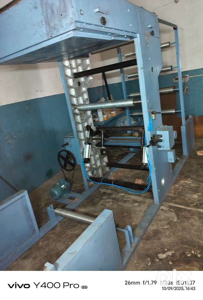 Single colour roto printing machine